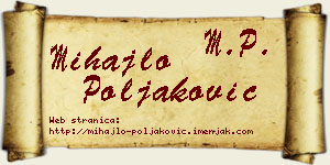 Mihajlo Poljaković vizit kartica
